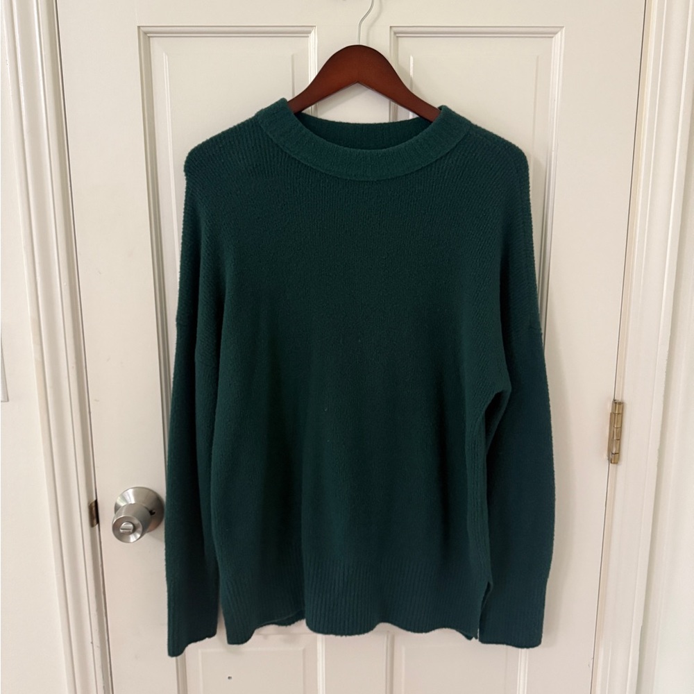 Abercrombie & Fitch Green Crewneck Sweater